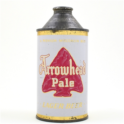 Arrowhead Pale Beer Cone Top 150-21 RARE CLEAN
