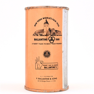 Ballantines Ale Flat Top WORLDS FAIR 33-7 EXCEPTIONAL