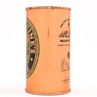 Ballantines Ale Flat Top WORLDS FAIR 33-7 EXCEPTIONAL
