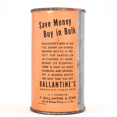 Ballantines Beer Flat Top BUY IN BULK 33-29 SHARP