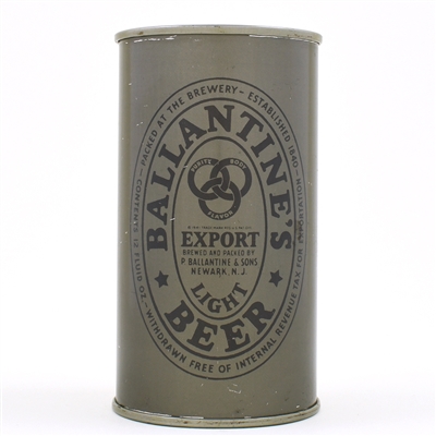 Ballantines Beer Olive Drab Flat Top WITHDRAWN FREE 33-30