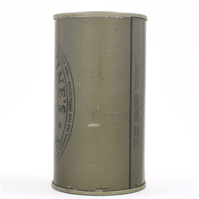 Ballantines Beer Olive Drab Flat Top WITHDRAWN FREE 33-30
