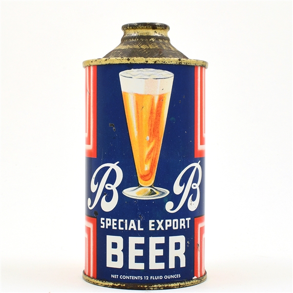 BB Beer Cone Top BERT McDOWELL UNLISTED