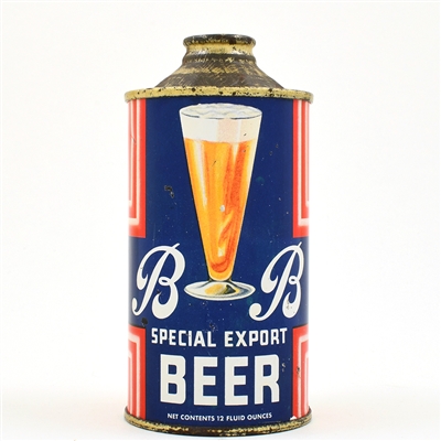 BB Beer Cone Top BERT McDOWELL UNLISTED