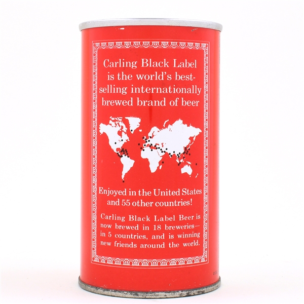 Carling Black Label Beer ZIP 18 BREWERIES 5 COUNTRIES UNLISTED