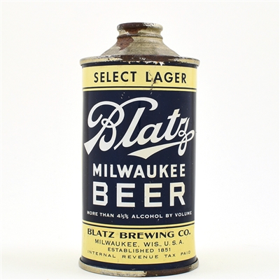 Blatz Beer Cone Top 153-12