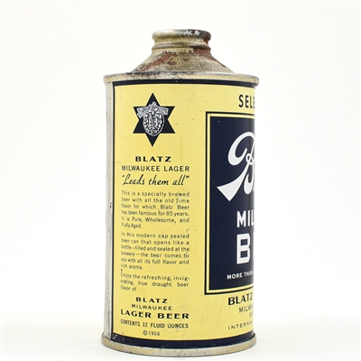 Blatz Beer Cone Top 153-12