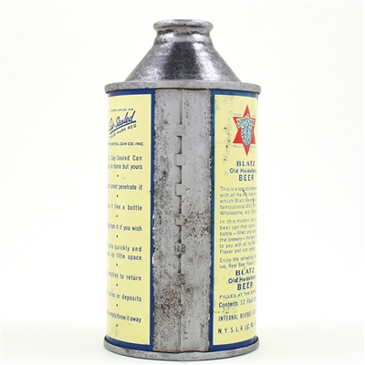 Blatz Old Heidelberg Beer Cone Top 153-25