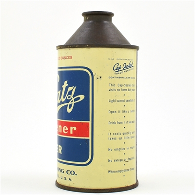 Blatz Pilsener Beer Cone Top 153-28