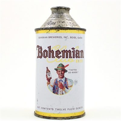 Bohemian Club Beer Cone Top NOT OVER 4 PERCENT L154-3 UNLISTED