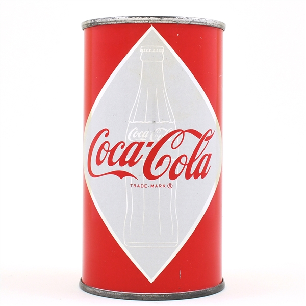 Coca-Cola Soda Bank Lid Flat Top CHICAGO ENAMEL RED CLEAN