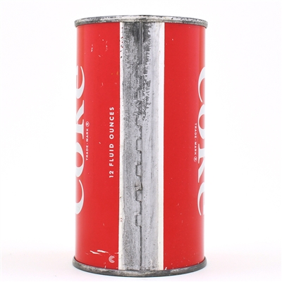 Coca-Cola Soda Bank Lid Flat Top CHICAGO ENAMEL RED CLEAN