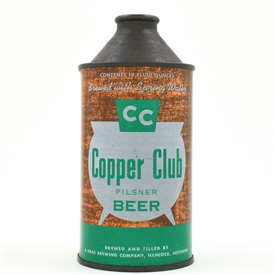 Copper Club Beer Cone Top HAAS 158-13