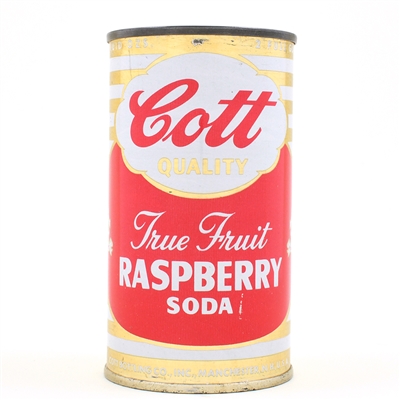 Cott Raspberry Soda Bank Lid Flat Top JIMMY FUND LID