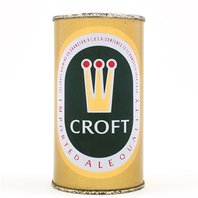 Croft Imported Ale Flat Top Can 52-35 EXCEPTIONAL