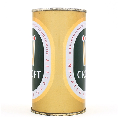 Croft Imported Ale Flat Top Can 52-35 EXCEPTIONAL