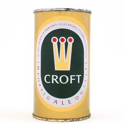 Croft Imported Ale Flat Top Can 52-35 EXCEPTIONAL