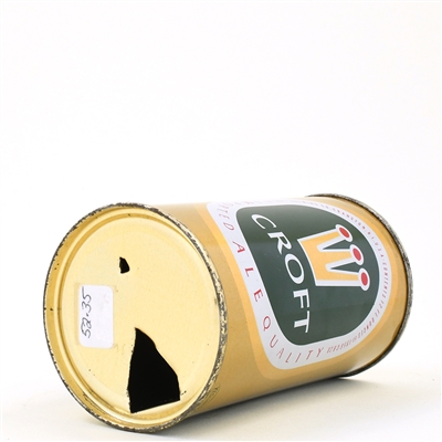 Croft Imported Ale Flat Top Can 52-35 EXCEPTIONAL