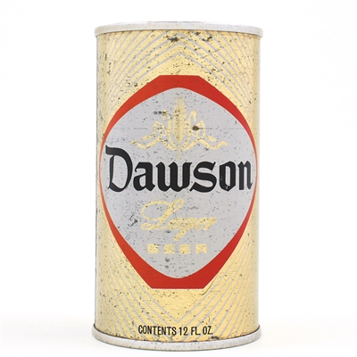 Dawson Lager Beer Pull Tab BOLD CONTS NO STYLIZED A