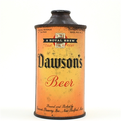 Dawsons Beer Cone Top 159-4 VERY RARE LIKELY BEST