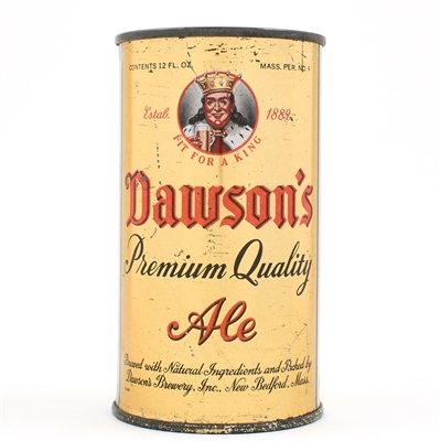 Dawsons Premium Quality Ale Flat Top NON-IRTP 53-7 RARE THIS CLEAN