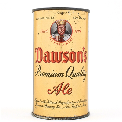 Dawsons Premium Quality Ale Flat Top NON-IRTP 53-7 RARE THIS CLEAN