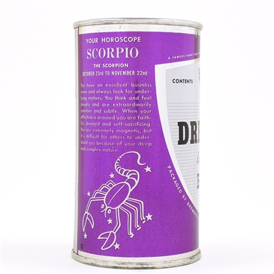 Drewrys Horoscope Series Flat Top SCORPIO SOUTH BEND 56-33 OUTSTANDING