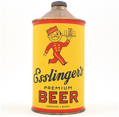 Esslingers Beer Quart Cone Top KEGLINED 208-14 EXCEPTIONAL