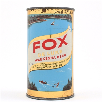 Fox De Luxe Beer Flat Top PETER FOX BLACK WRITING 65-26
