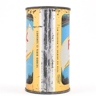 Fox De Luxe Beer Flat Top PETER FOX BLACK WRITING 65-26