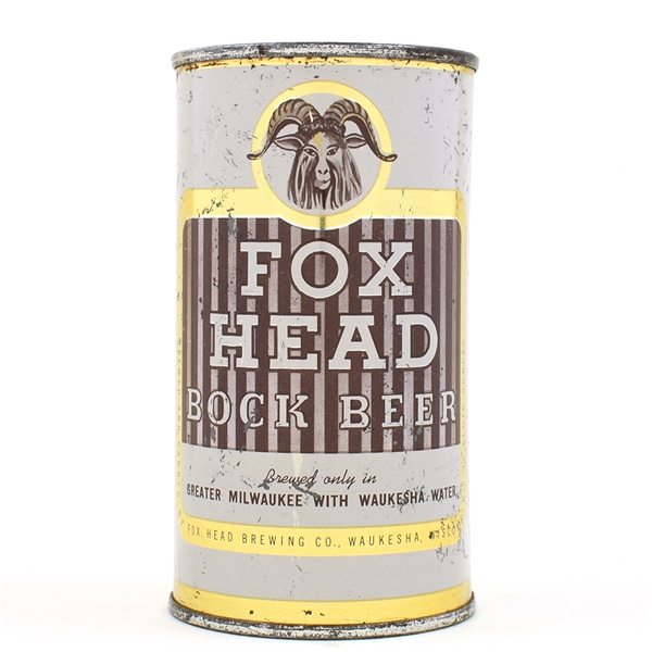 Fox Head Bock Beer Flat Top BOCK LID FOX HEAD 66-16