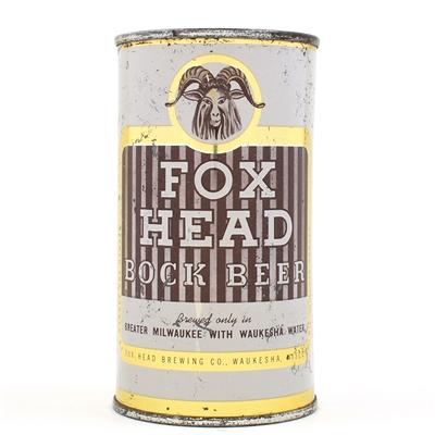 Fox Head Bock Beer Flat Top BOCK LID FOX HEAD 66-16