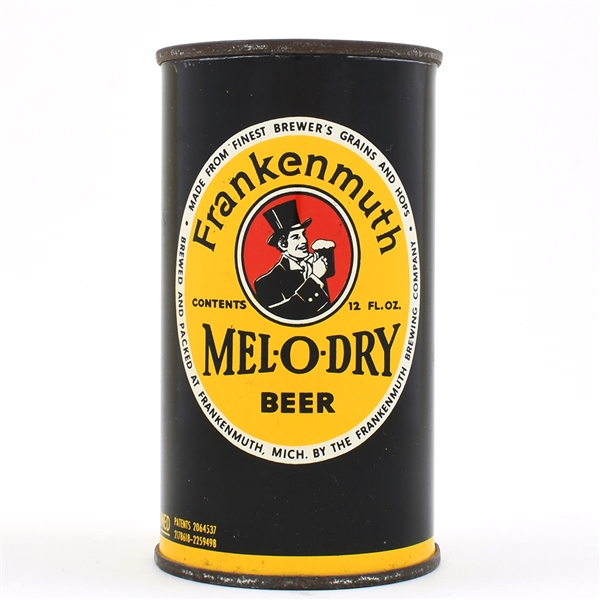 Frankenmuth Mel-o-Dry beer Flat Top BLOCK KEGLINED 66-30
