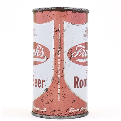 Franks Root Beer Soda Flat Top
