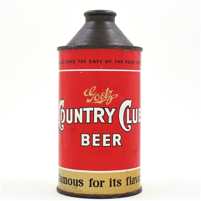 Goetz Country Club Beer Cone Top UNLISTED