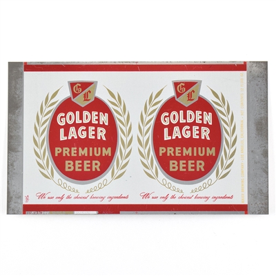 Golden Lager Beer Unrolled Flat Top Sheet MAIER 73-24