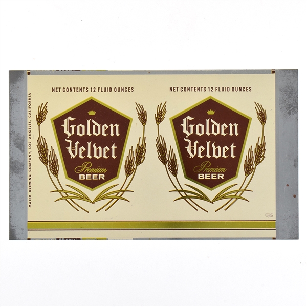 Golden Velvet Flat Top CONTENTS AT TOP UNLISTED