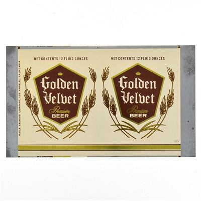 Golden Velvet Flat Top CONTENTS AT TOP UNLISTED