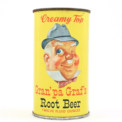 Granpa Grafs Root Beer Soda Bank Lid Flat Top