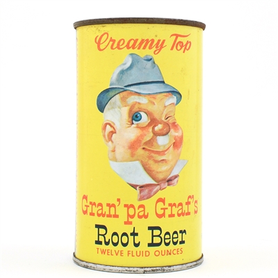 Granpa Grafs Root Beer Soda Bank Lid Flat Top
