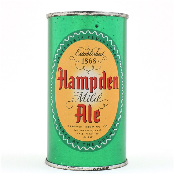 Hampden Ale Flat Top NON-IRTP LG WHITE CENTER L79-34 HIGH GRADE