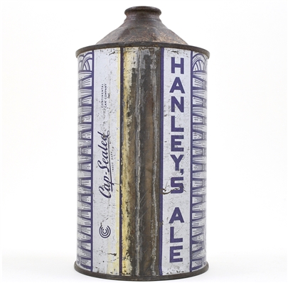 Hanleys Extra Pale Ale Quart Cone Top PURPLE LARGE CAP-SEALED L211-16 RAREST