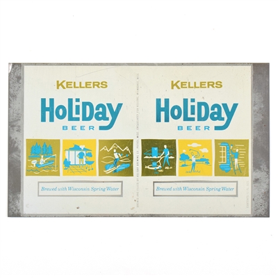 Kellers Holiday Beer Unrolled Flat Top Sheet 82-38