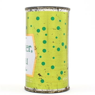 Meister Brau Abstract Color Set Flat Top 1952 DOTS LIME GREEN  95-18