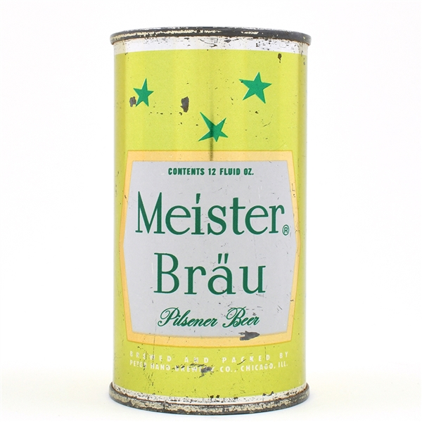 Meister Brau Abstract Color Set Flat Top 1952 STARS LIME GREEN  95-20