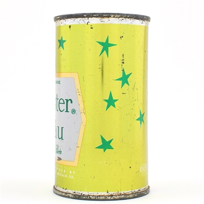 Meister Brau Abstract Color Set Flat Top 1952 STARS LIME GREEN  95-20