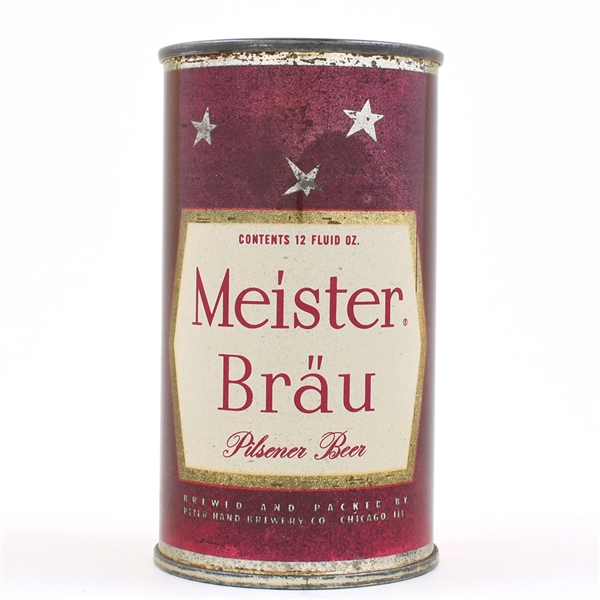 Meister Brau Abstract Color Set Flat Top NO DATE STARS RED  95-13