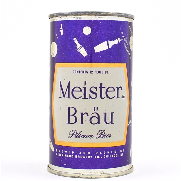 Meister Brau Color Pastimes Set Flat Top BOWLING PURPLE 95-27