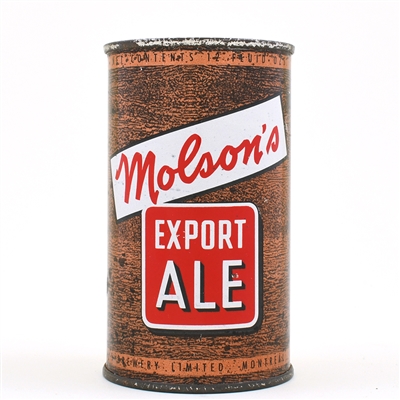 Molsons Export Ale Canadian Flat Top