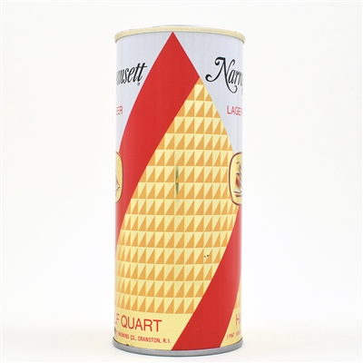 Narragansett Lager Beer 16 OZ Pint 157-15 BO LIGHT BROWN SHIP MINTY